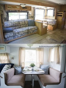 Before & After gorgeous DIY camper renovation